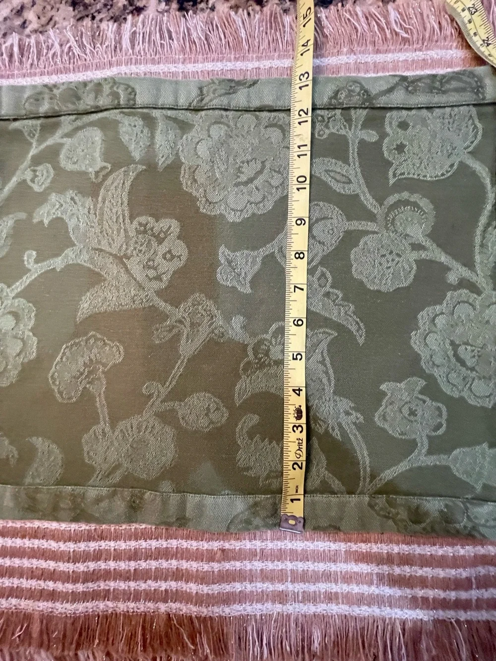 Pottery Barn Green Placemats 100% Cotton set of 6